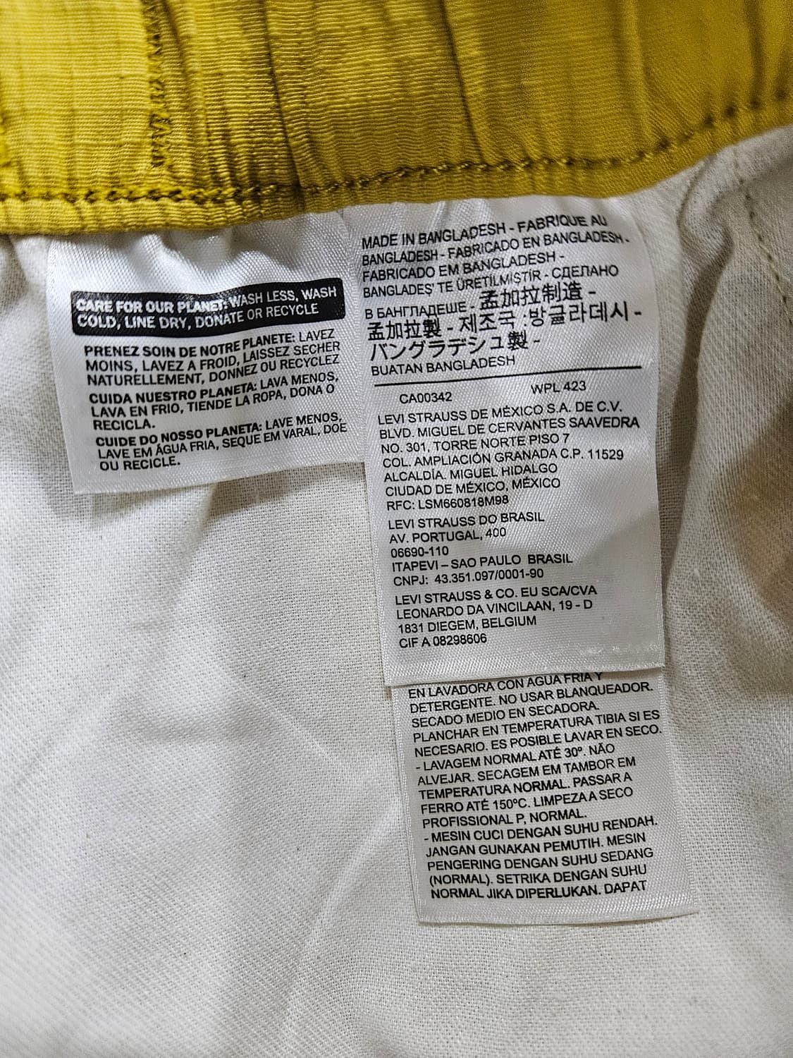 리바이스 옐로우 남성 허리 38~40 반바지  상품이미지8