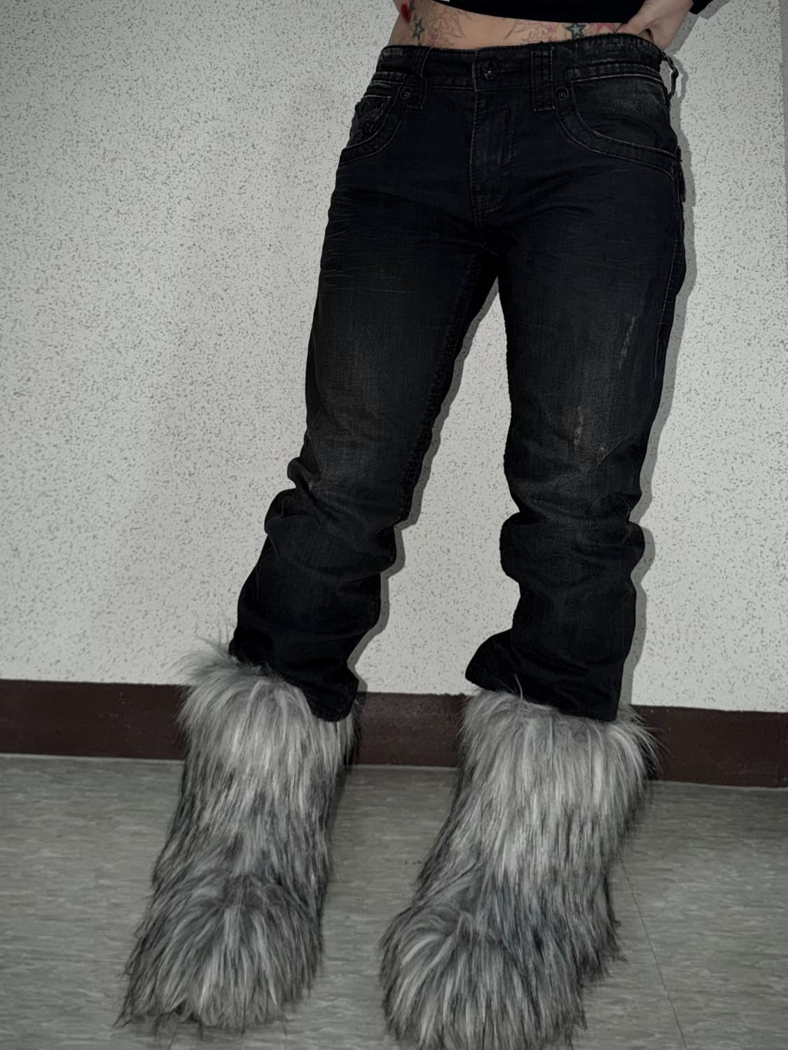 Rock Revival 와이드 핏 블랙 데님 상품이미지2