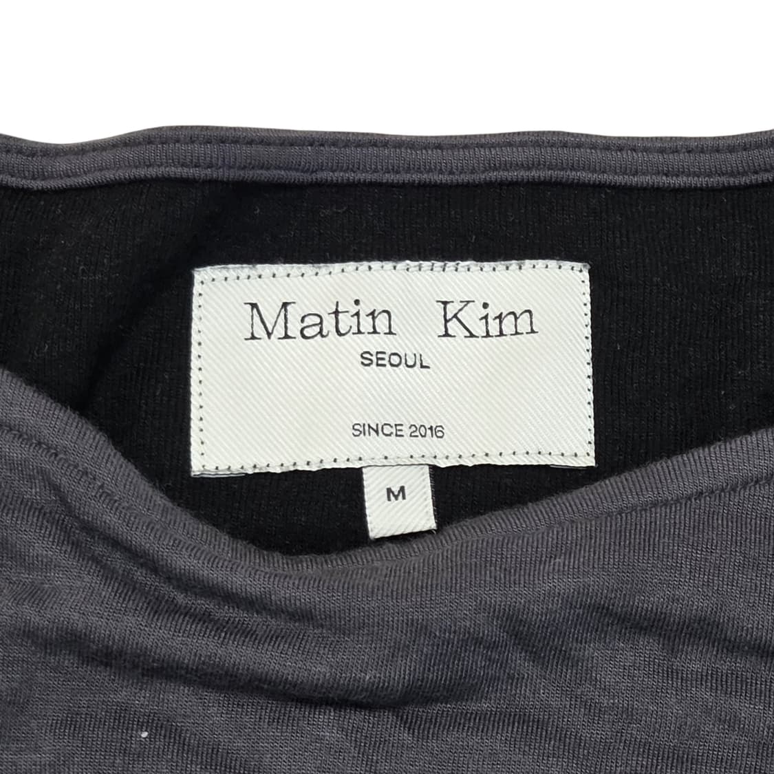 MATIN KIM 마뗑킴 배색 레이어드 슬림핏 롱 슬리브 상품이미지4