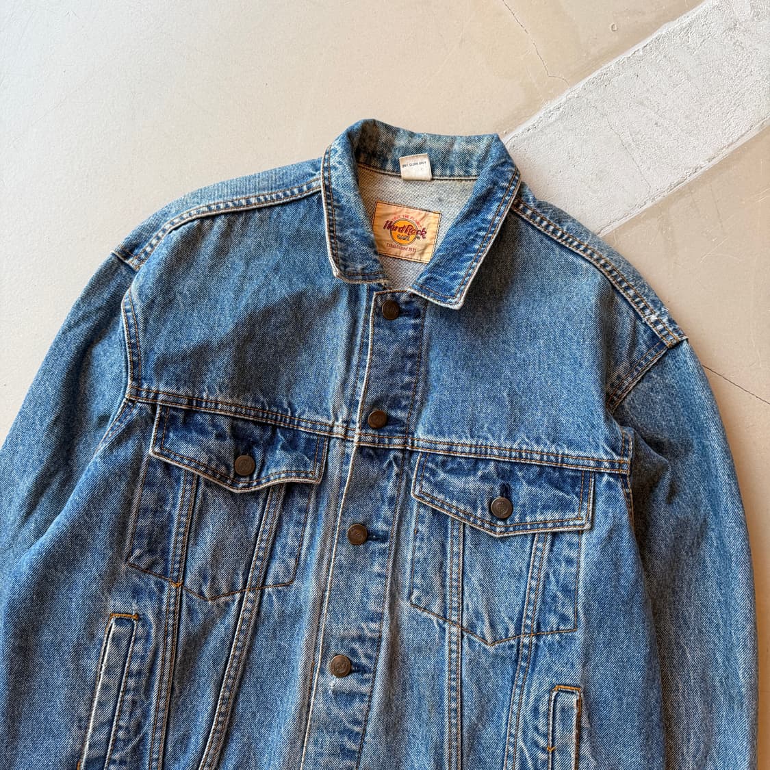하드 락 카페 워싱턴 D.C 데님 트러커 자켓 상품이미지3