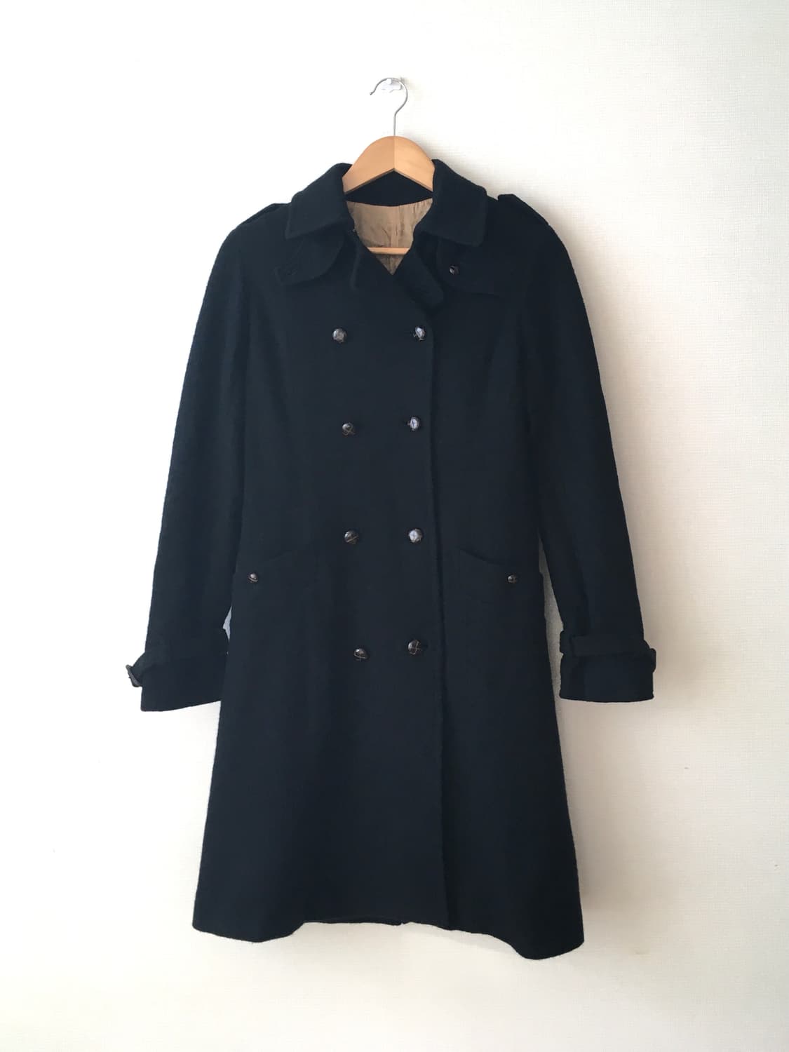 빈티지 더블 하이넥 롱코트 상품이미지1