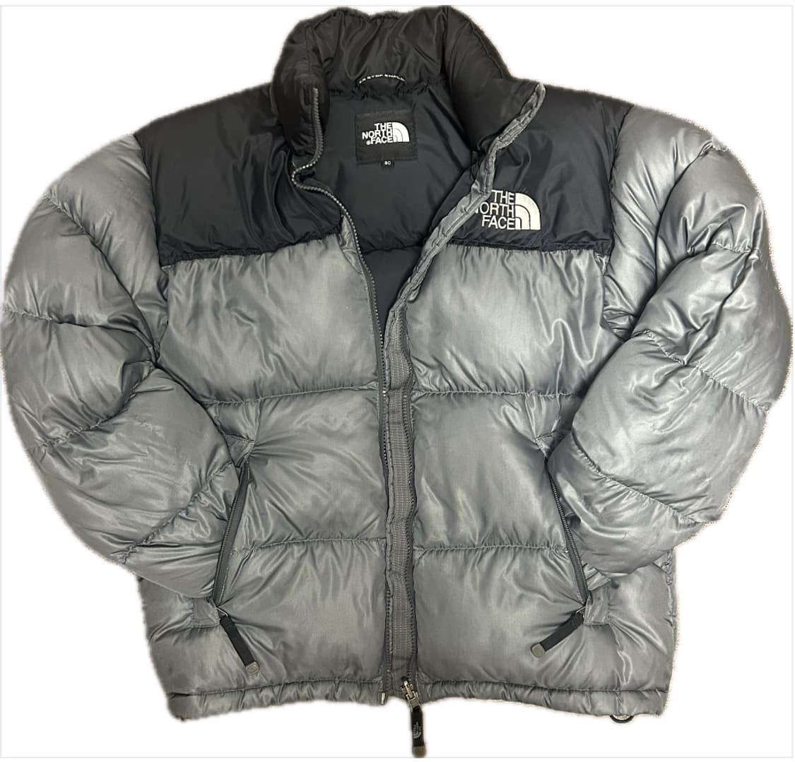 노스페이스 눕시 패딩 회색/블랙 상품이미지1