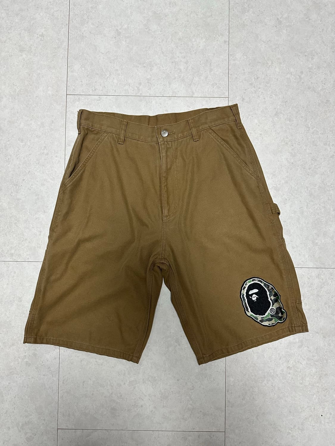 베이프 BAPE 브라운 버뮤다 팬츠 상품이미지1