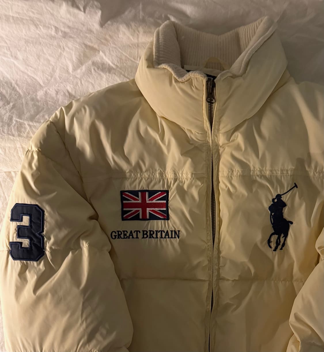 폴로 빅포니 브리튼 패딩 크림 상품이미지1