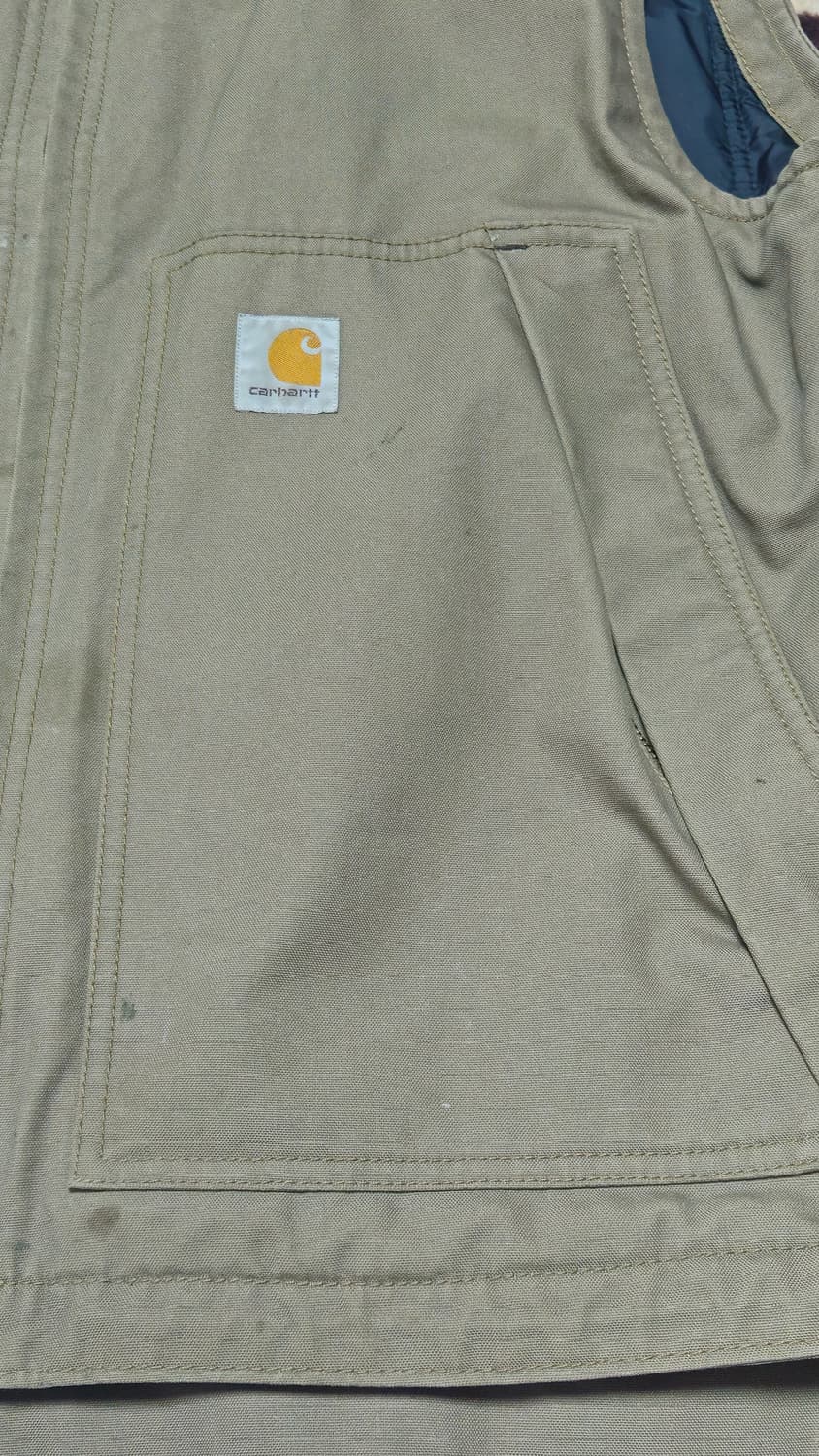 칼하트 다크 브라운 워크 베스트 L 상품이미지3