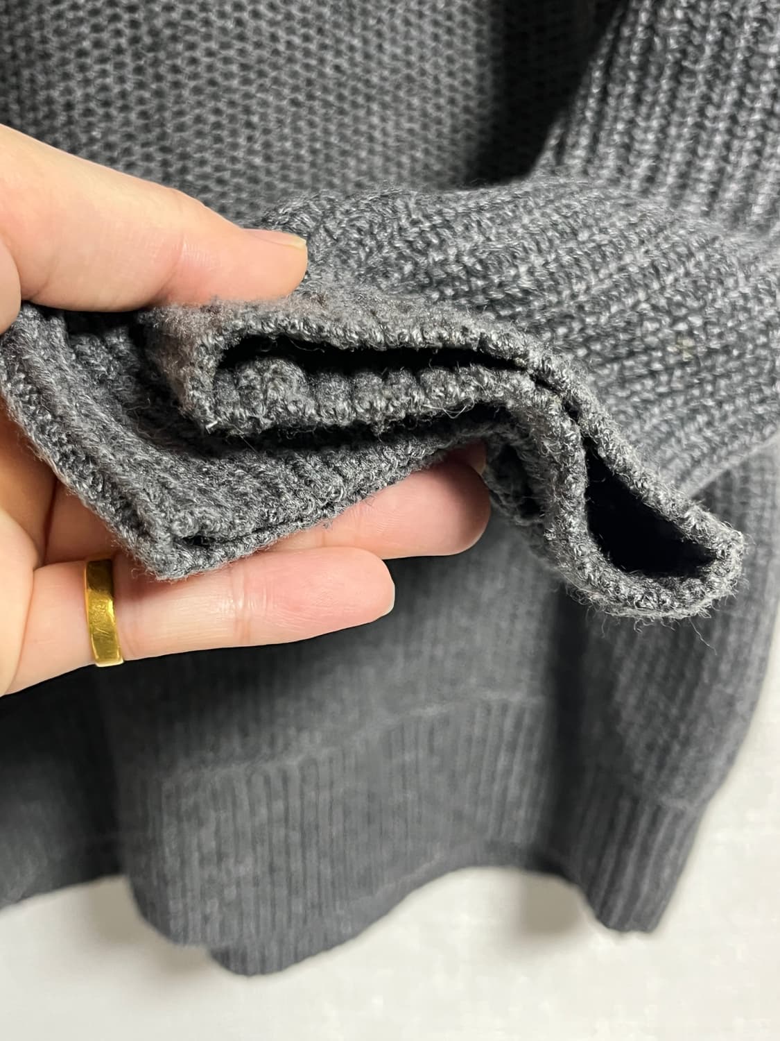 유니클로 풀오버 폴라 니트 스웨터 XL 상품이미지2