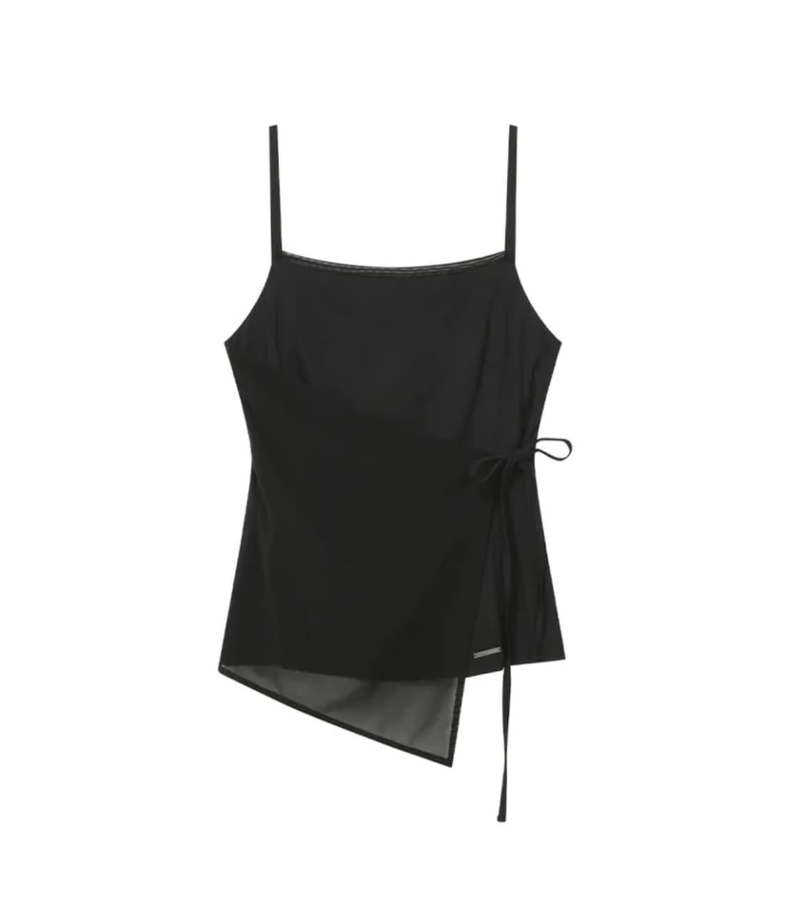 미세키서울 Sheer mod wrap sleeveless BLACK 상품이미지1
