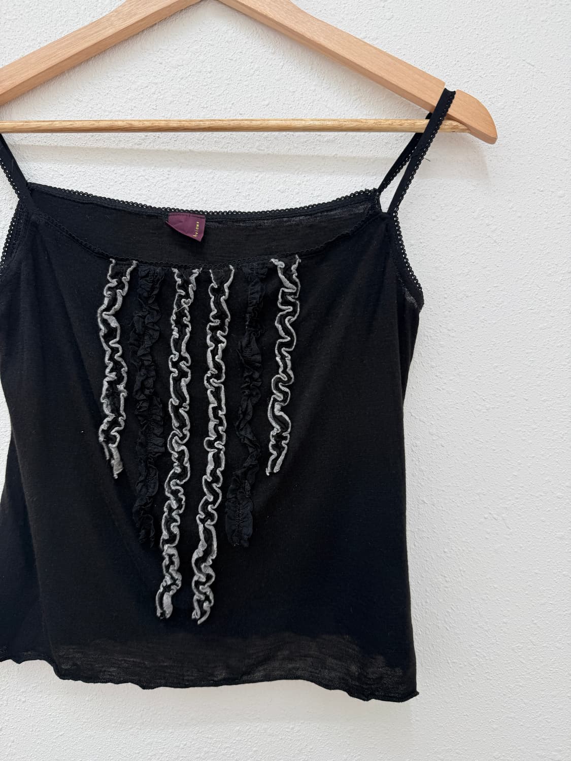 빈티지 블랙 프릴 슬리브리스 상품이미지2