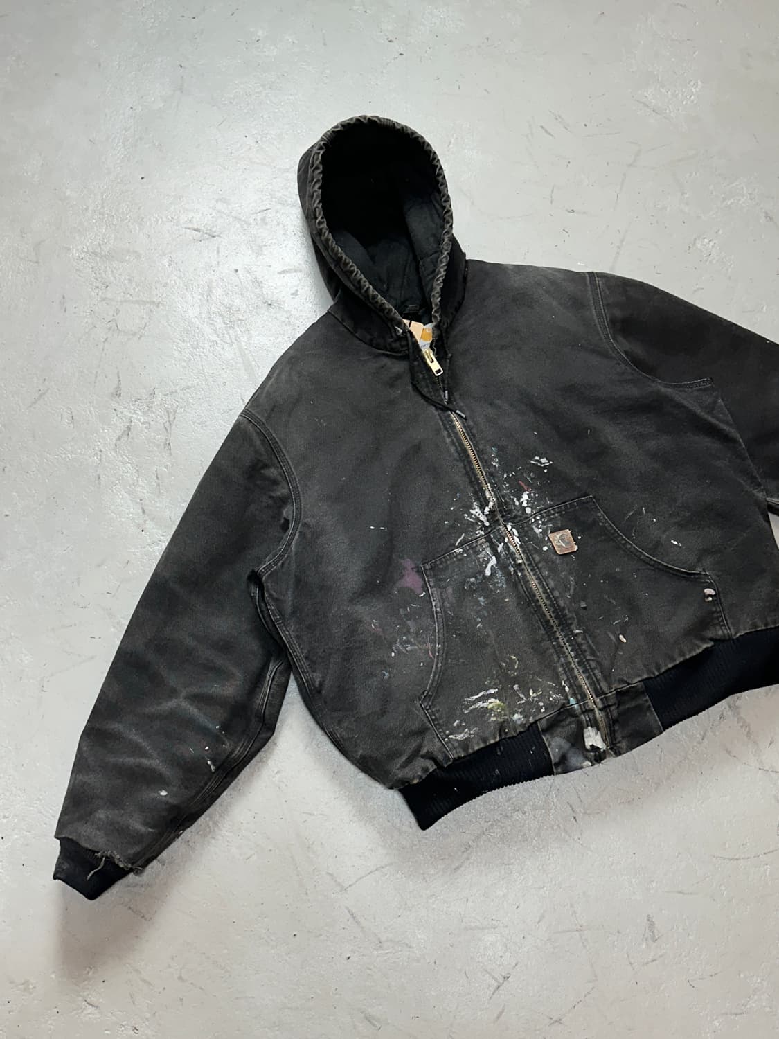 OG 칼하트 J130 액티브 자켓 칼하트 BLK 하드에이징 상품이미지5