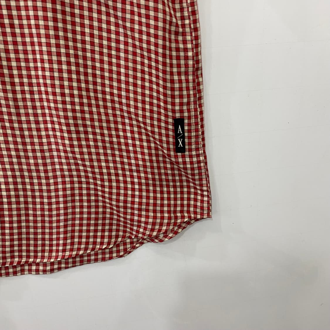 아르마니 익스체인지 체크 반팔셔츠(L) 상품이미지3