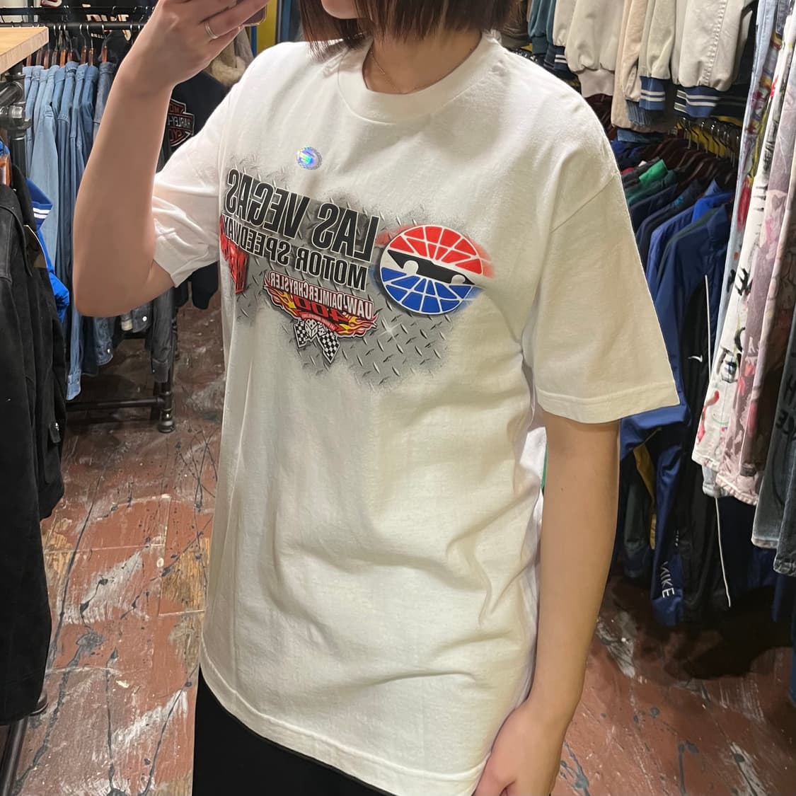 [HI] 빈티지 반팔 티셔츠 화이트 상품이미지4