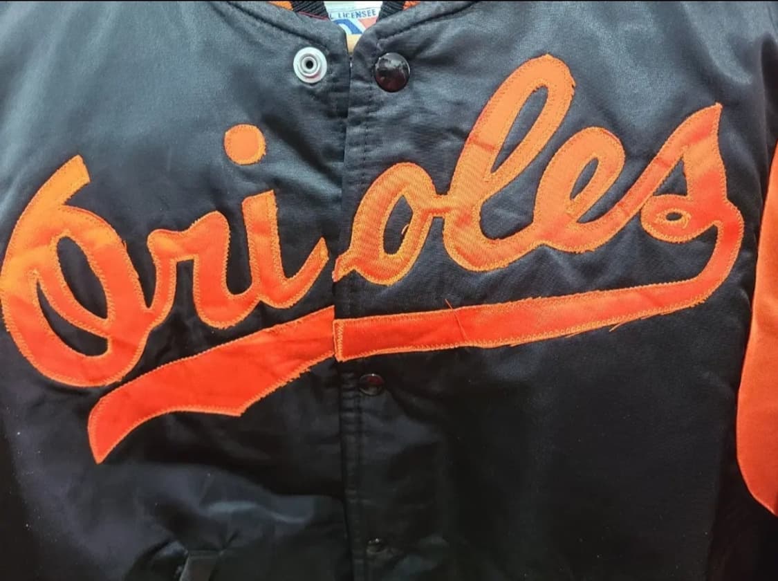 스타터 볼티모어 오리올스 블랙 야구 점퍼 상품이미지5