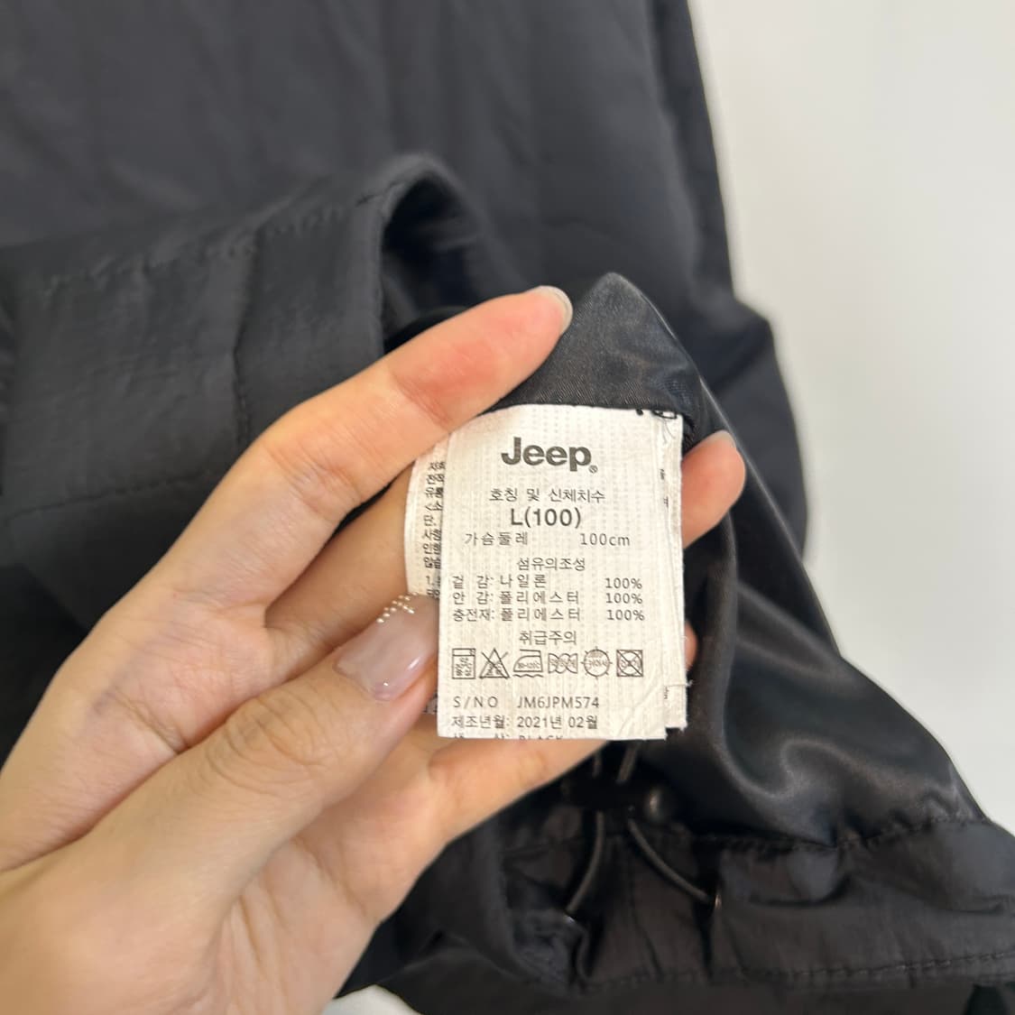 지프 2021 남성 패딩 자켓 100 상품이미지4