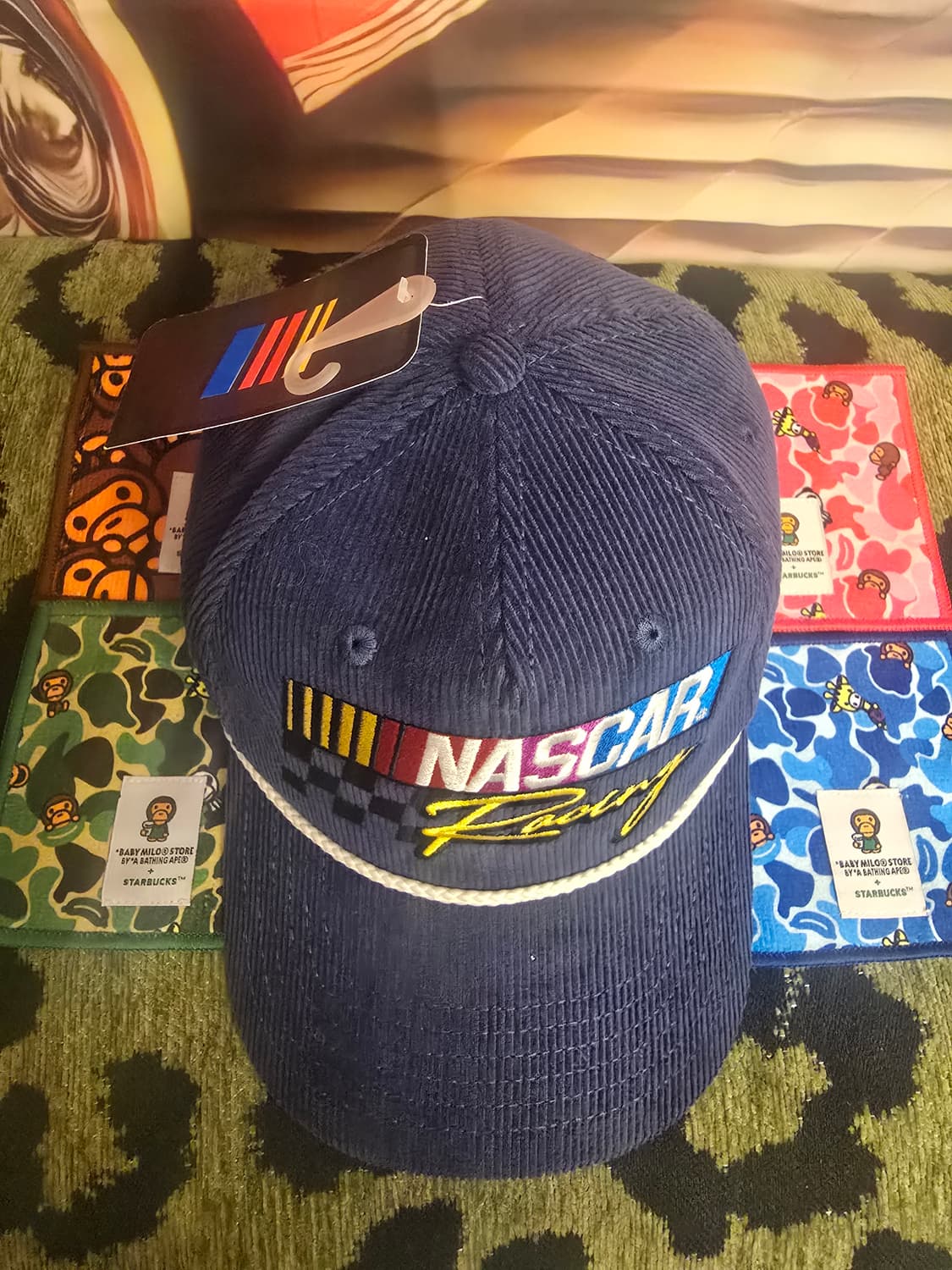 NASCAR 레이싱 스냅캡 골덴모자 상품이미지2