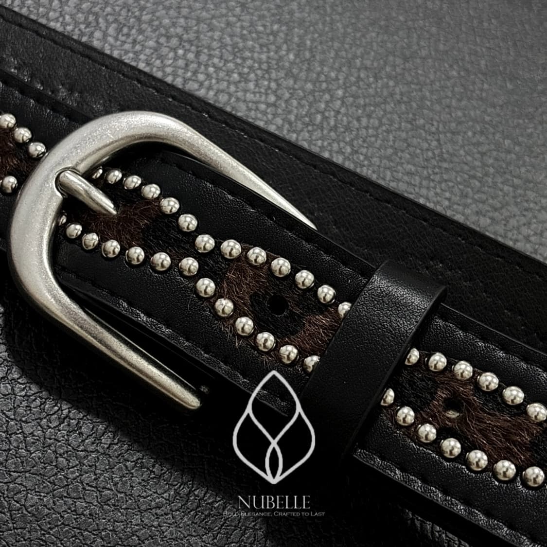 🌗 Leopard stud belt / 호피 스터드 웨스턴 벨트 상품이미지7