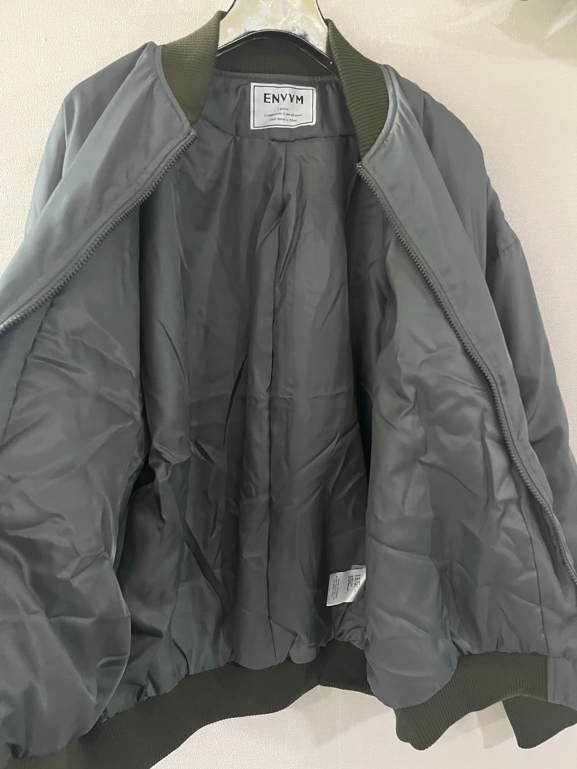 ENVYM  카키배색집업점퍼 상품이미지3