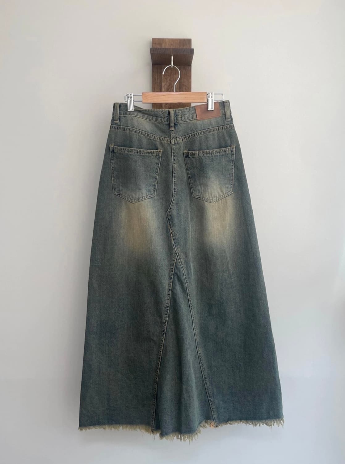 시즐 seezul 리빈 빈티지 롱스커트 중청 S 상품이미지7