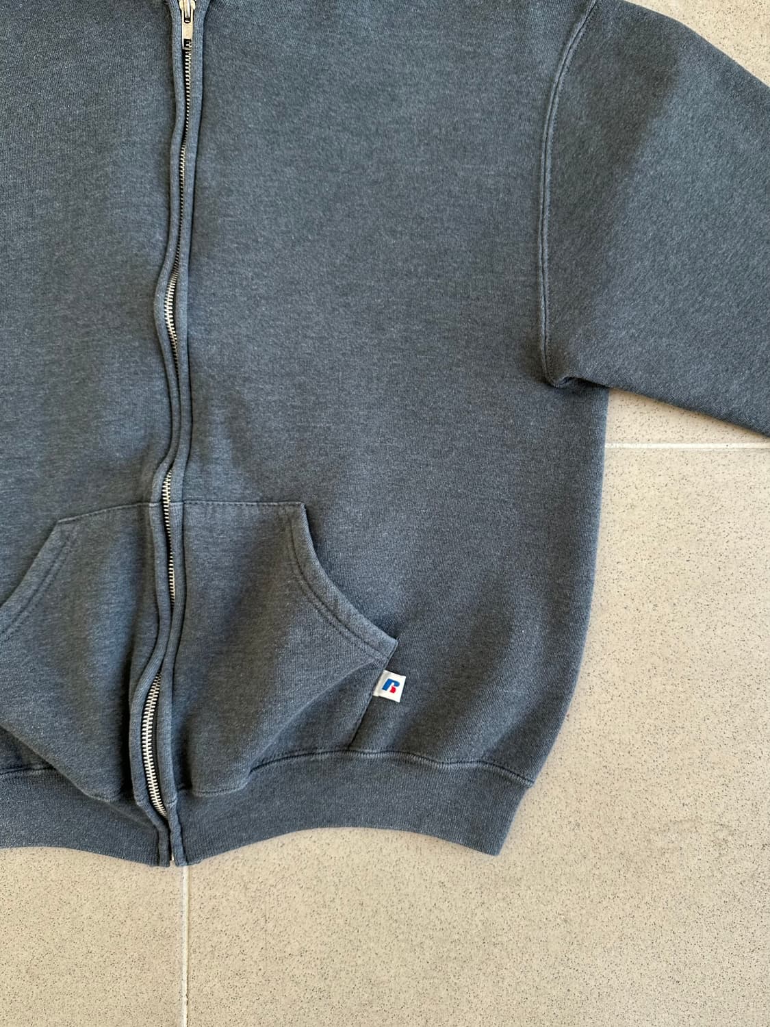 빈티지 러셀 후드집업 다크그레이 M 상품이미지3