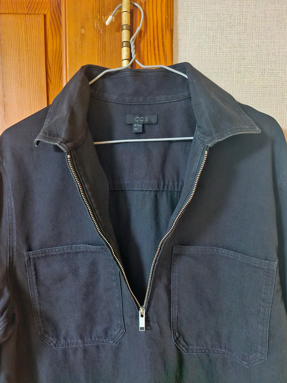 COS 코스 블랙 하프집업 셔츠자켓 M 상품이미지3