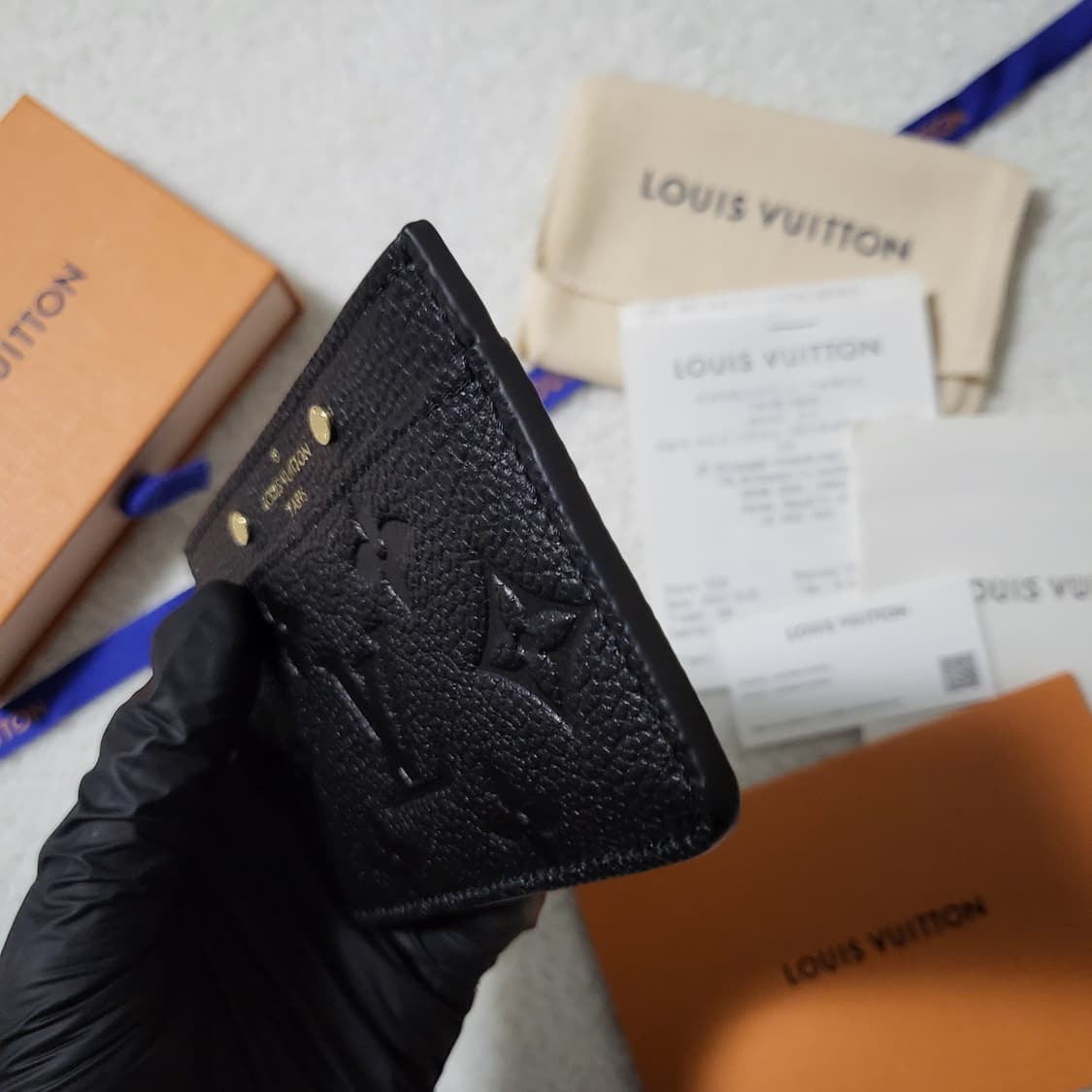 [1회착용/풀구성] 루이비통 앙프렝뜨 카드홀더 카드지갑  상품이미지7