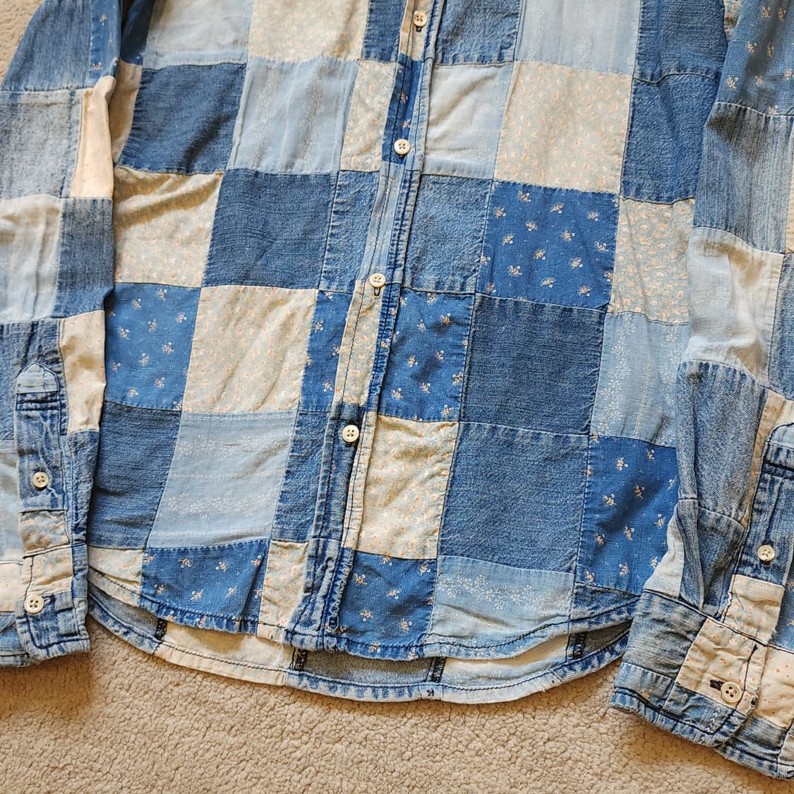 폴로 랄프로렌 여성용 플라워 컨트리 패치워크 셔츠 6 상품이미지7