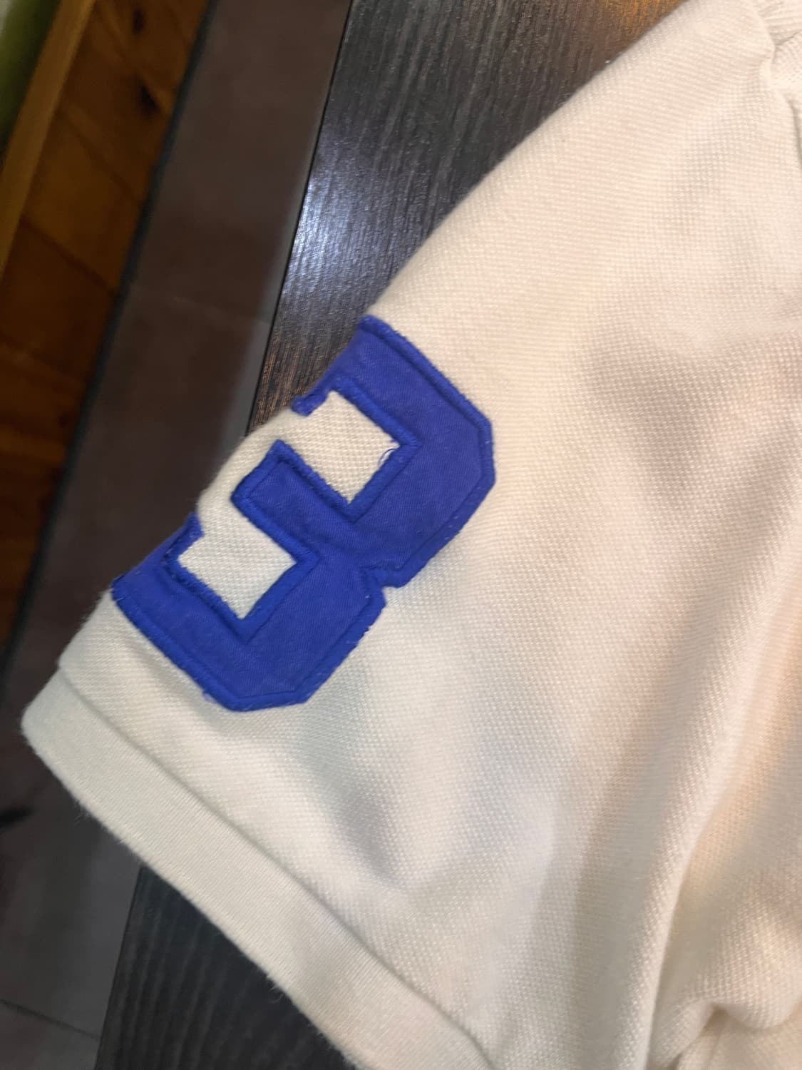 폴로 빅포니 카라티 화이트 흰색 블루로고 상품이미지4