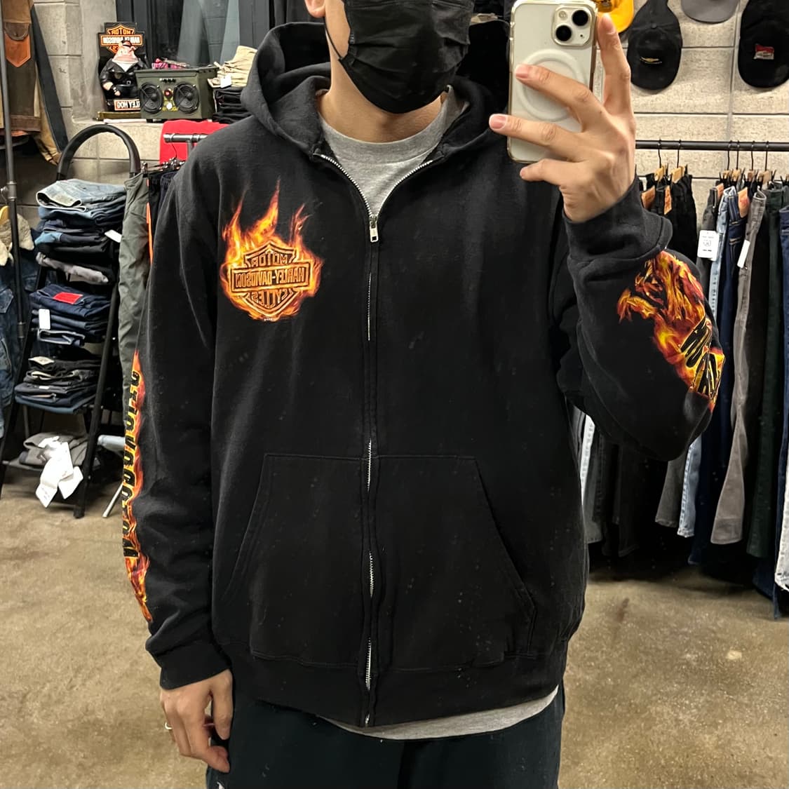 할리데이비슨 플레임 후드 집업 (105) 상품이미지5