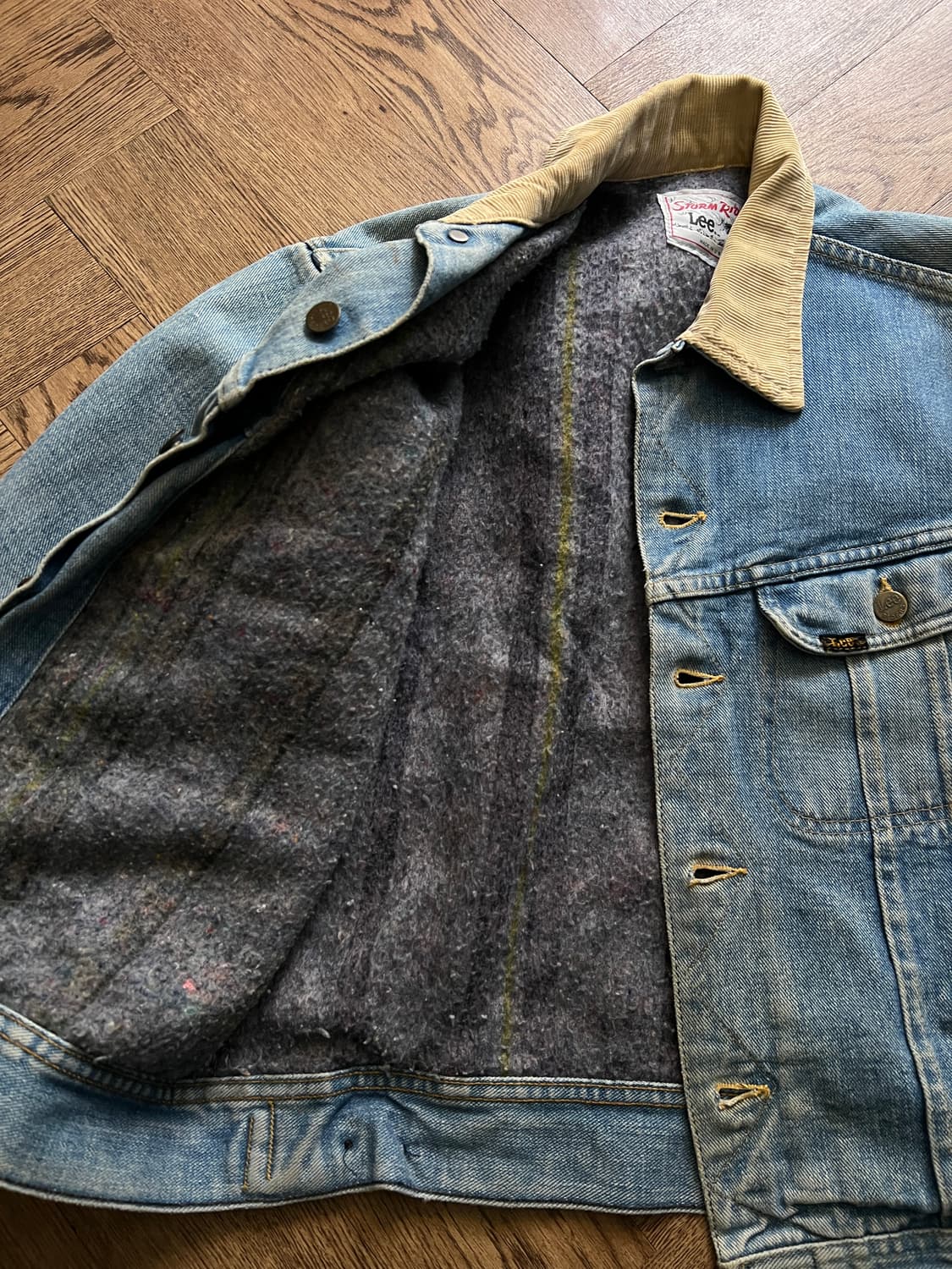 [M]70's Lee 스톰라이더 블랭킷 데님 트러커 자켓 R5 상품이미지5