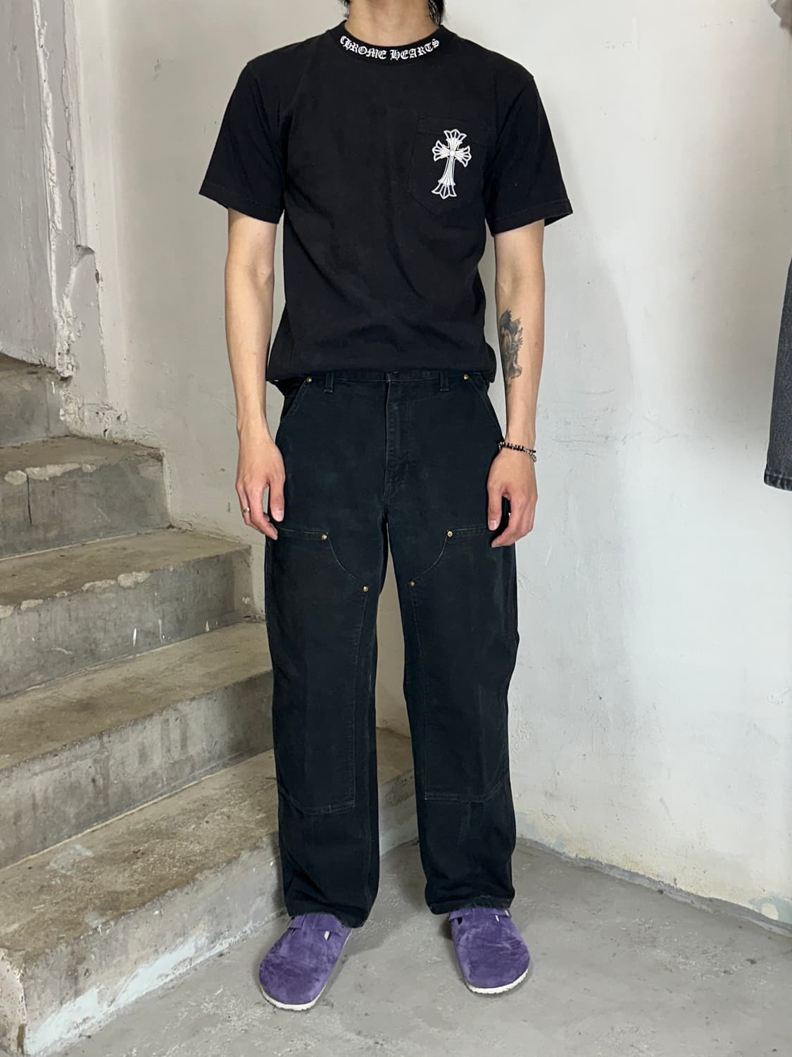 OG USA Made 칼하트 더블니 블랙 칼하트 B01 썩블니 상품이미지2