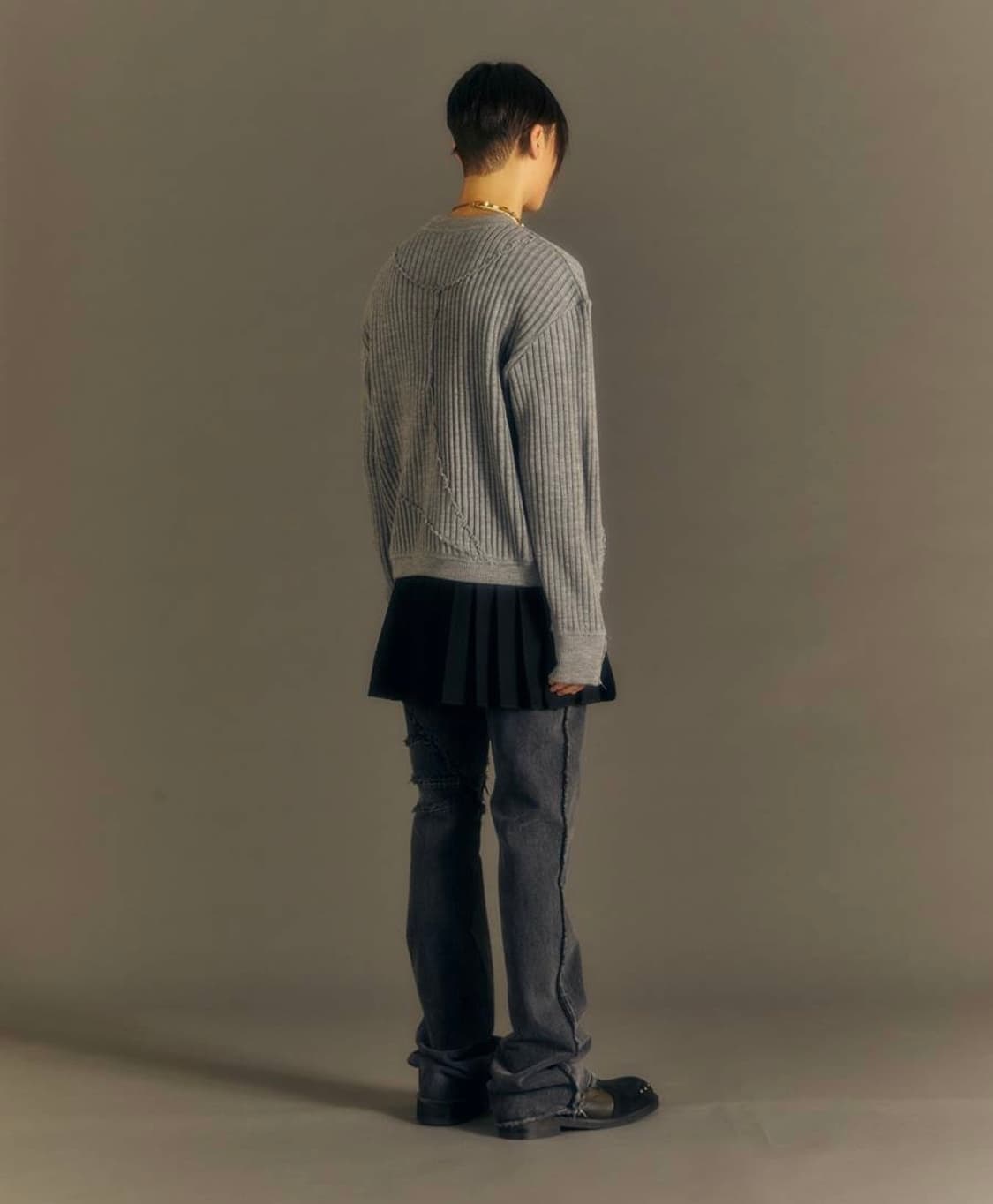 (S급) 앤더슨벨 ADSB 노르딕 크루넥 스웨터 니트 상품이미지10