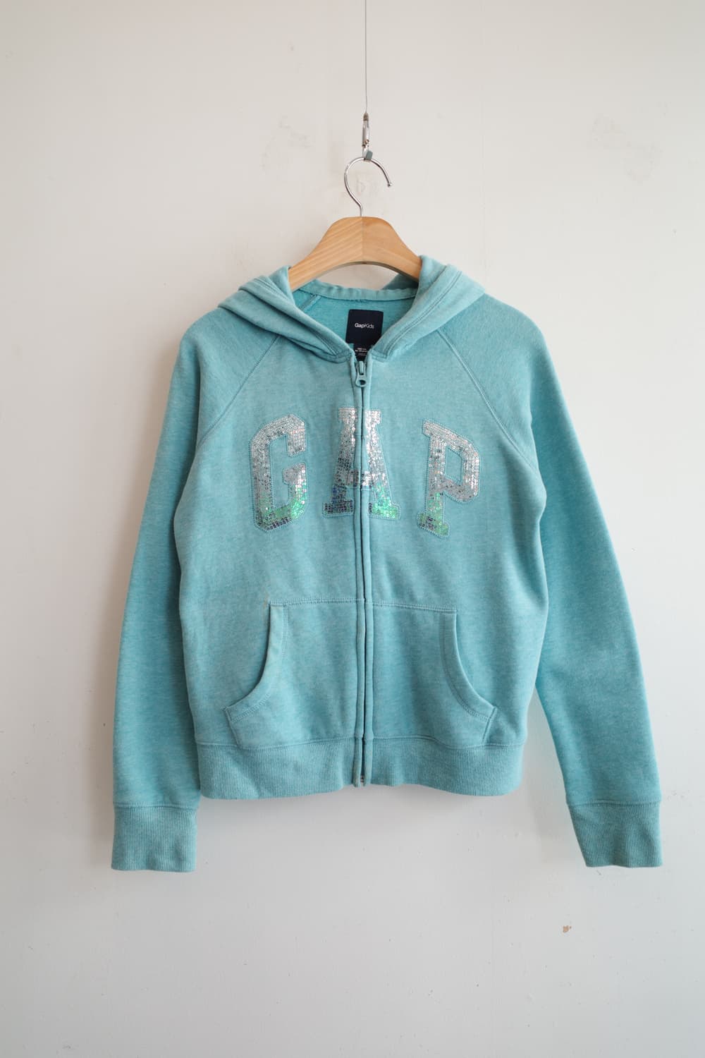 GAP 갭 스팽글 로고 집업 후디 상품이미지1