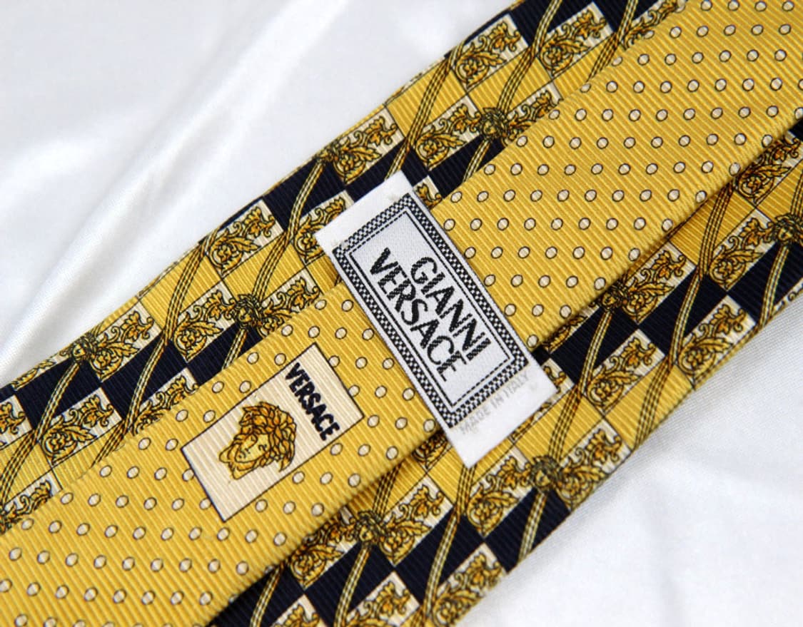 베르사체 9.3cm S등급 메두사 클래식 남자 명품 넥타이 상품이미지3
