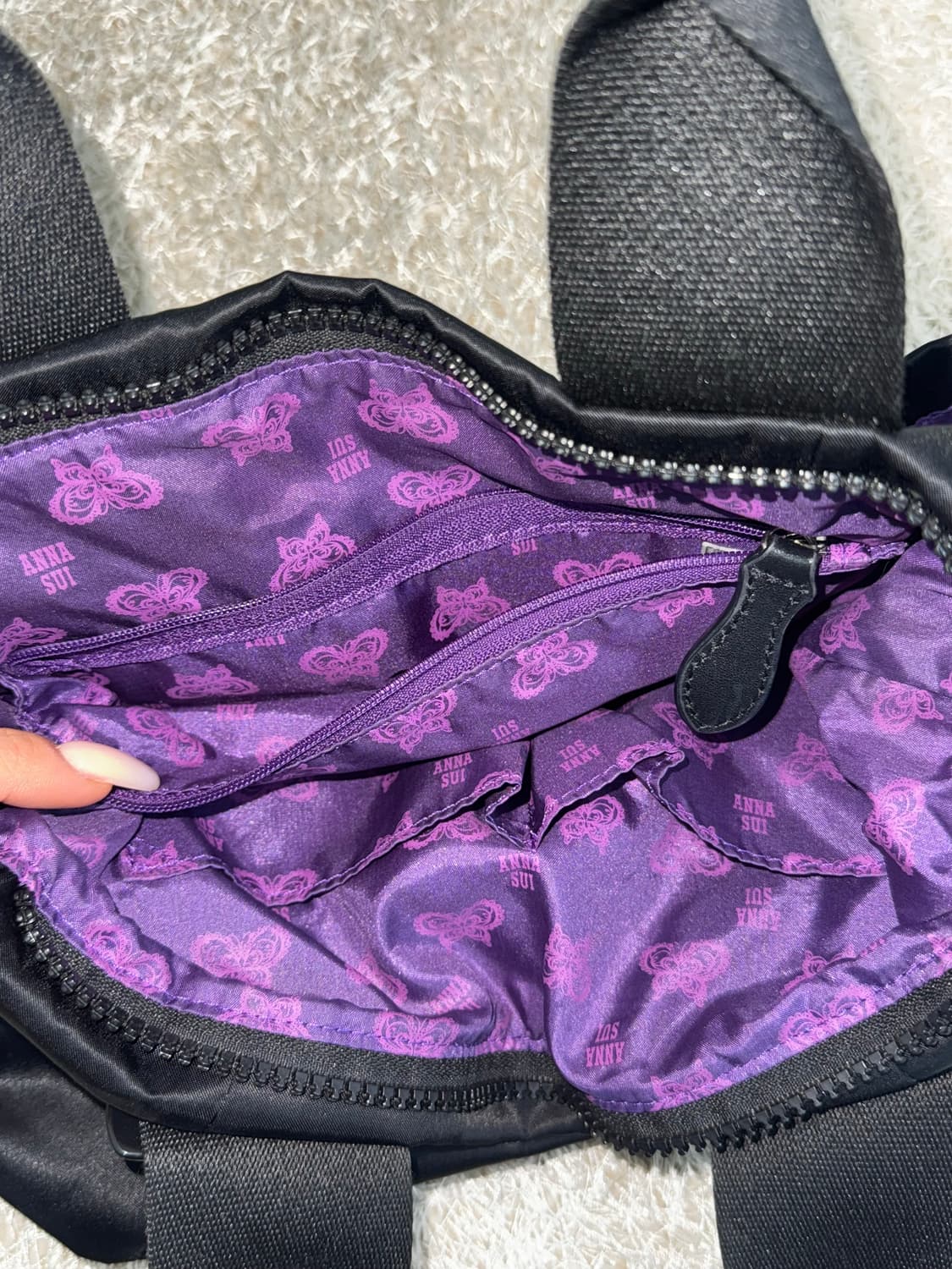 ANNASUI 안나수이 무광 블랙 미니 오리엔탈 고스고딕 숄더백 상품이미지4