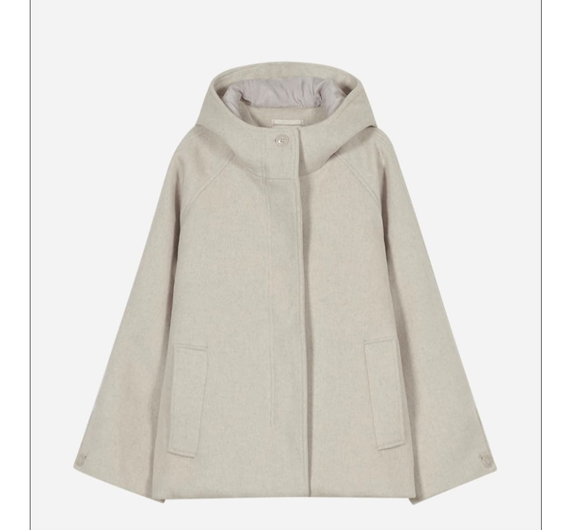 타입서비스 후드 하프 코트 상품이미지2