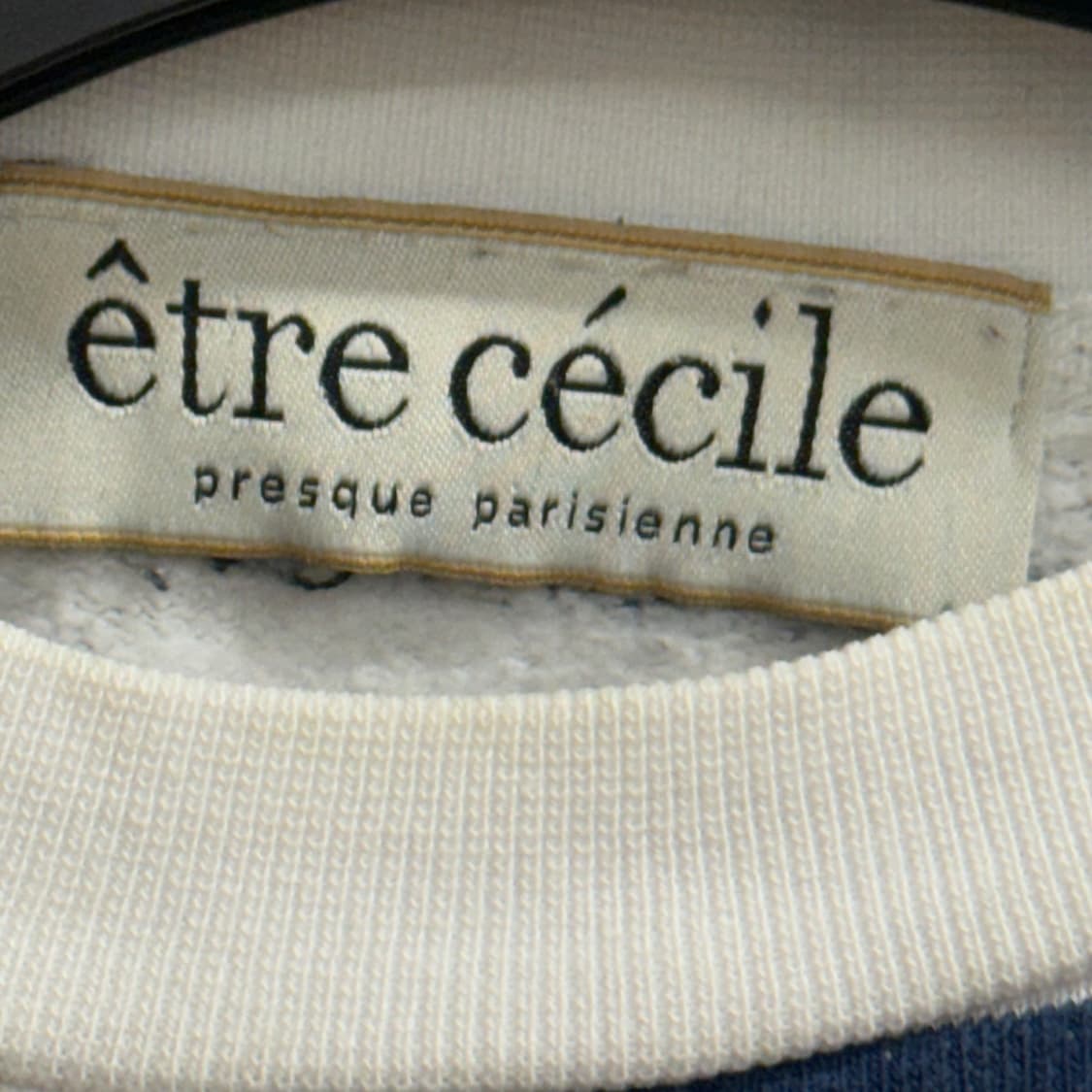 etre cecile 에뜨르세실 불독 프린팅 스트라이프 스웨트 셔츠 M 상품이미지2