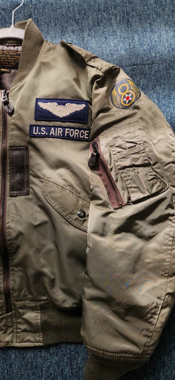U.S. AIR FORCE 항공 점퍼 봄버 자켓 S 상품이미지3