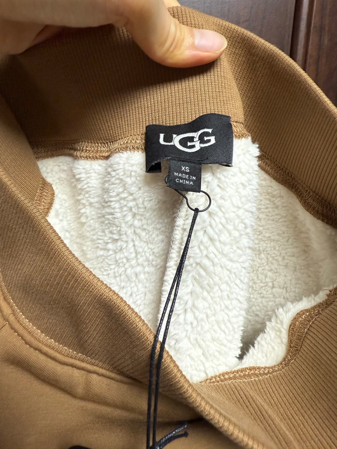 UGG 어그 플리스 양털 팬츠 방한 패딩 스키 겨울 브라운 체스넛 XS 상품이미지6