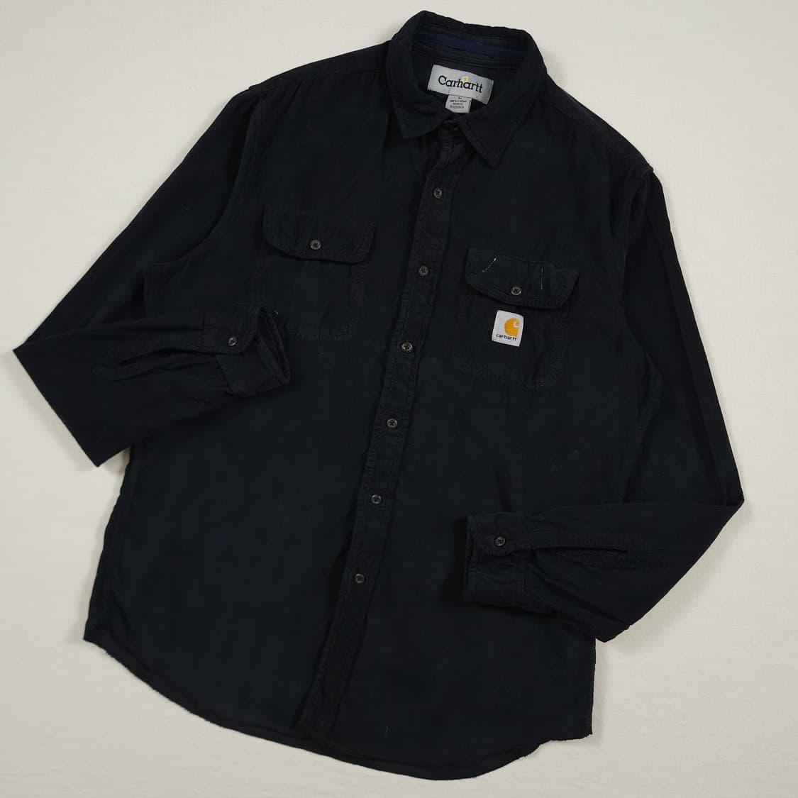 M(95) 칼하트 리워크 코듀로이셔츠 블랙 상품이미지2