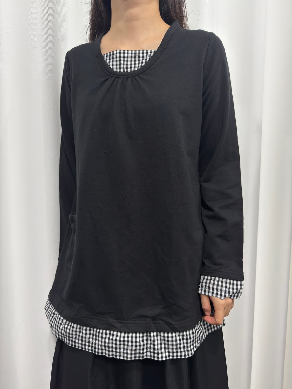mori check top 상품이미지2