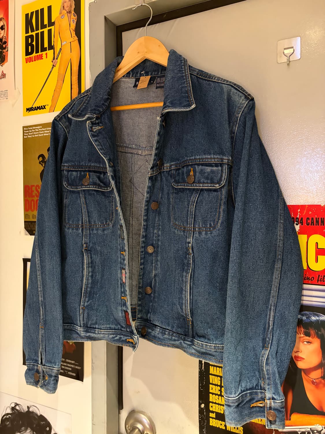 Bill Blass 빌 브래스 패치워크 데님자켓 상품이미지1