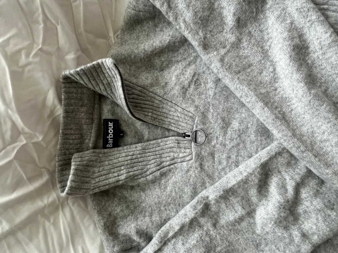 바버 하프집업 니트 L 상품이미지1