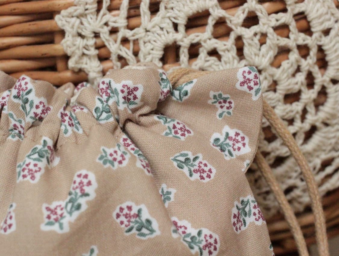 핸드메이드 베이지 고양이 파우치 상품이미지3