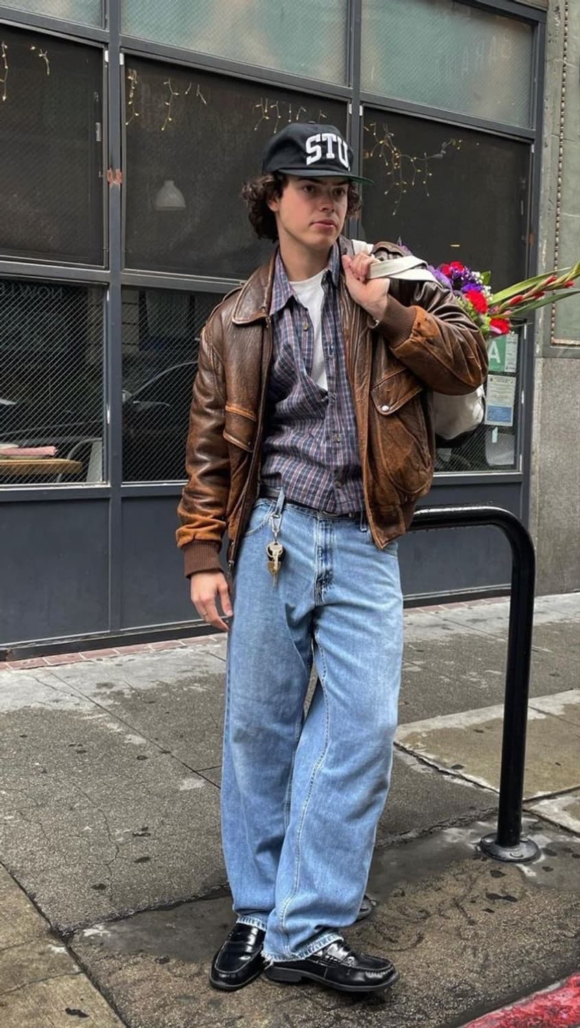 90's OG 아비렉스 레더 A-2 자켓 빈티지 레더 봄버 자켓 상품이미지10