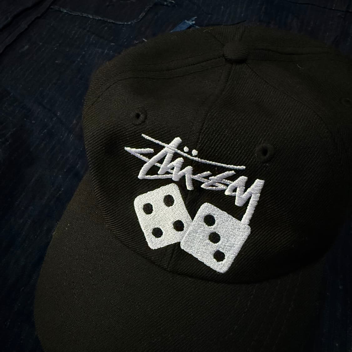 스투시 로우 프로파일 스톡 다이스 스냅백 블랙 OS 상품이미지2