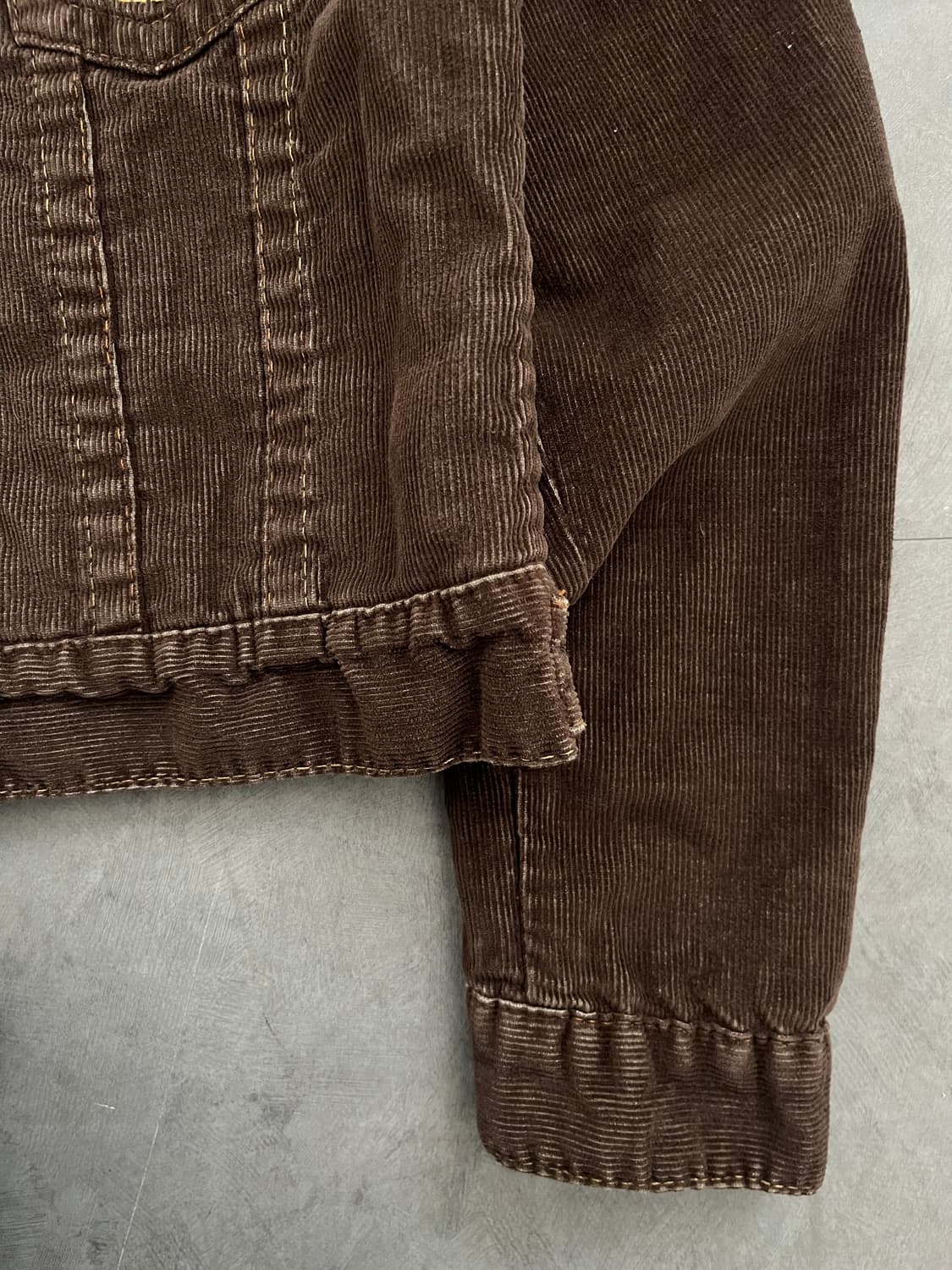 True Religion 트루릴리전 브라운 퍼 트리밍 자켓 상품이미지8