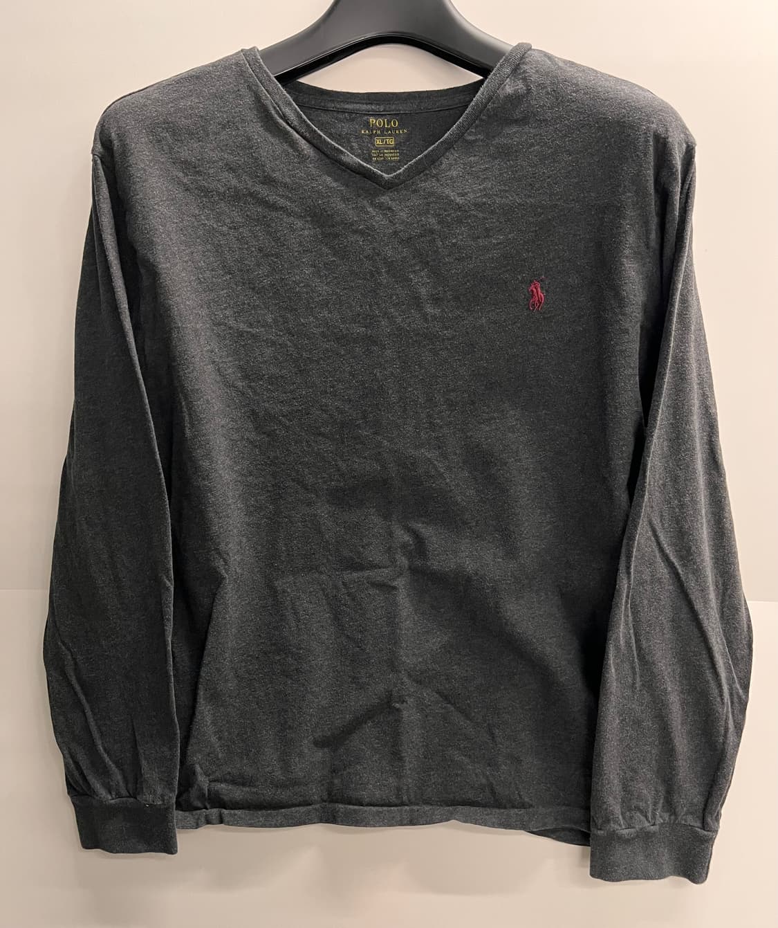 폴로 랄프로렌 남성 긴팔 V넥 티셔츠 XL 상품이미지1