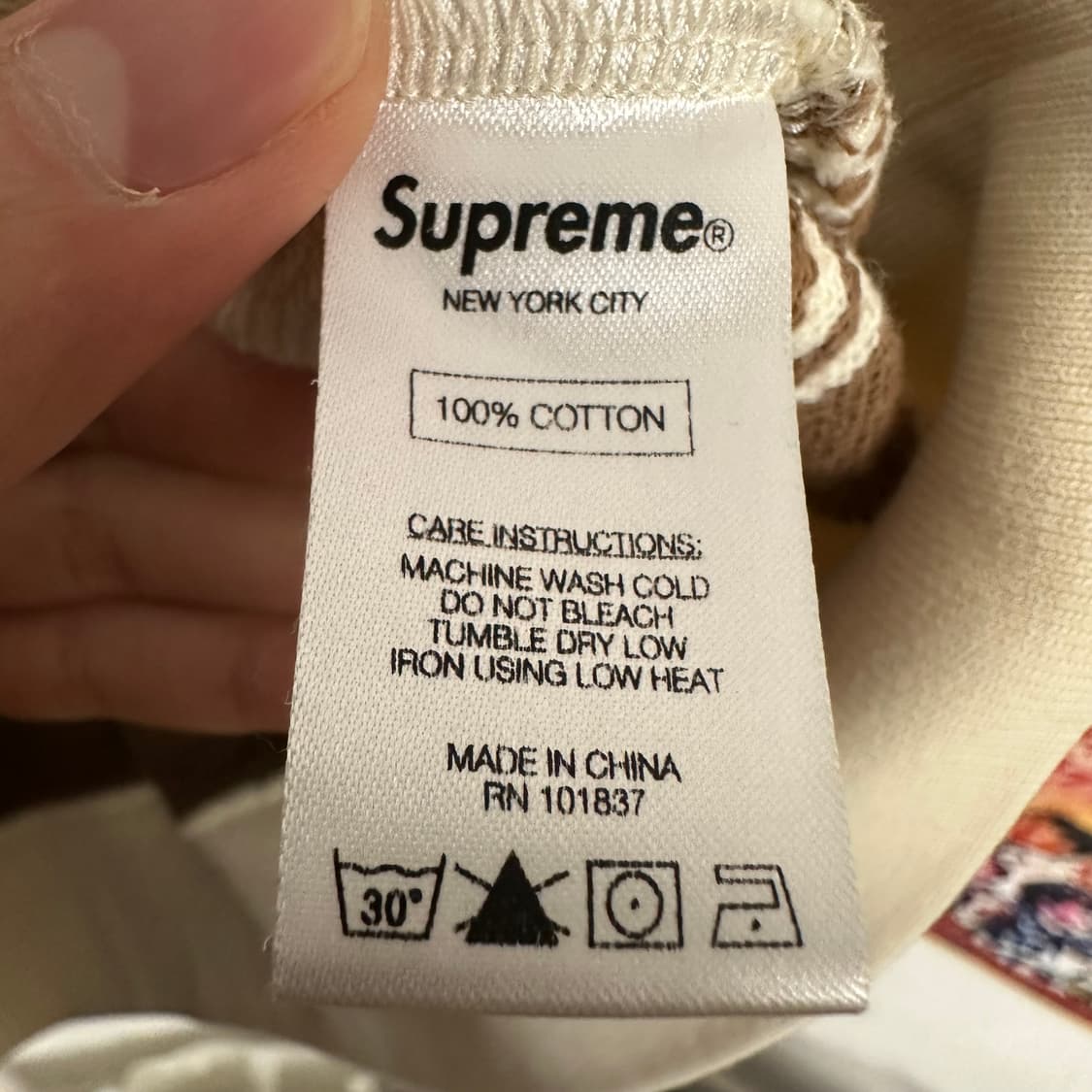 2016FW 슈프림 스트라이프 클래식로고 후드 상품이미지7