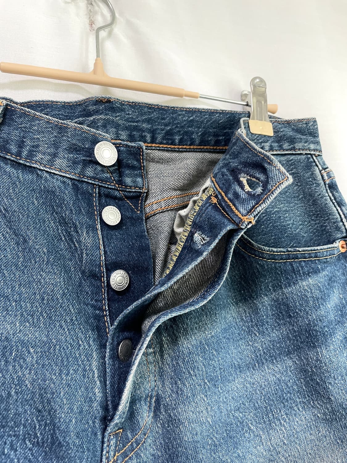 리바이스 프리미엄 501 93 빅E 일자핏 스판 데님팬츠 30 상품이미지6