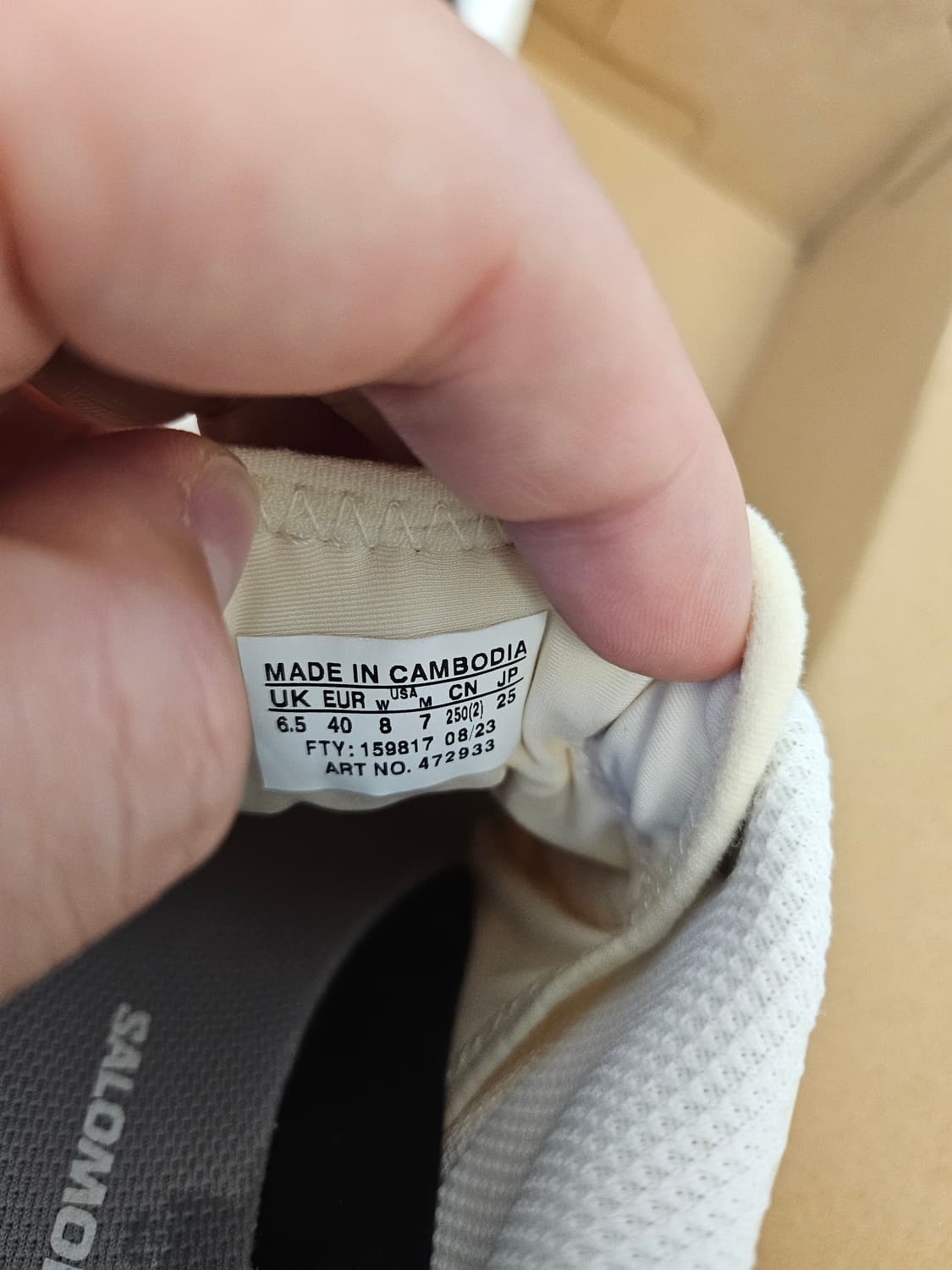 살로몬 XT-6 쇼트브레드 포피 레드 250(박스포함) 상품이미지9