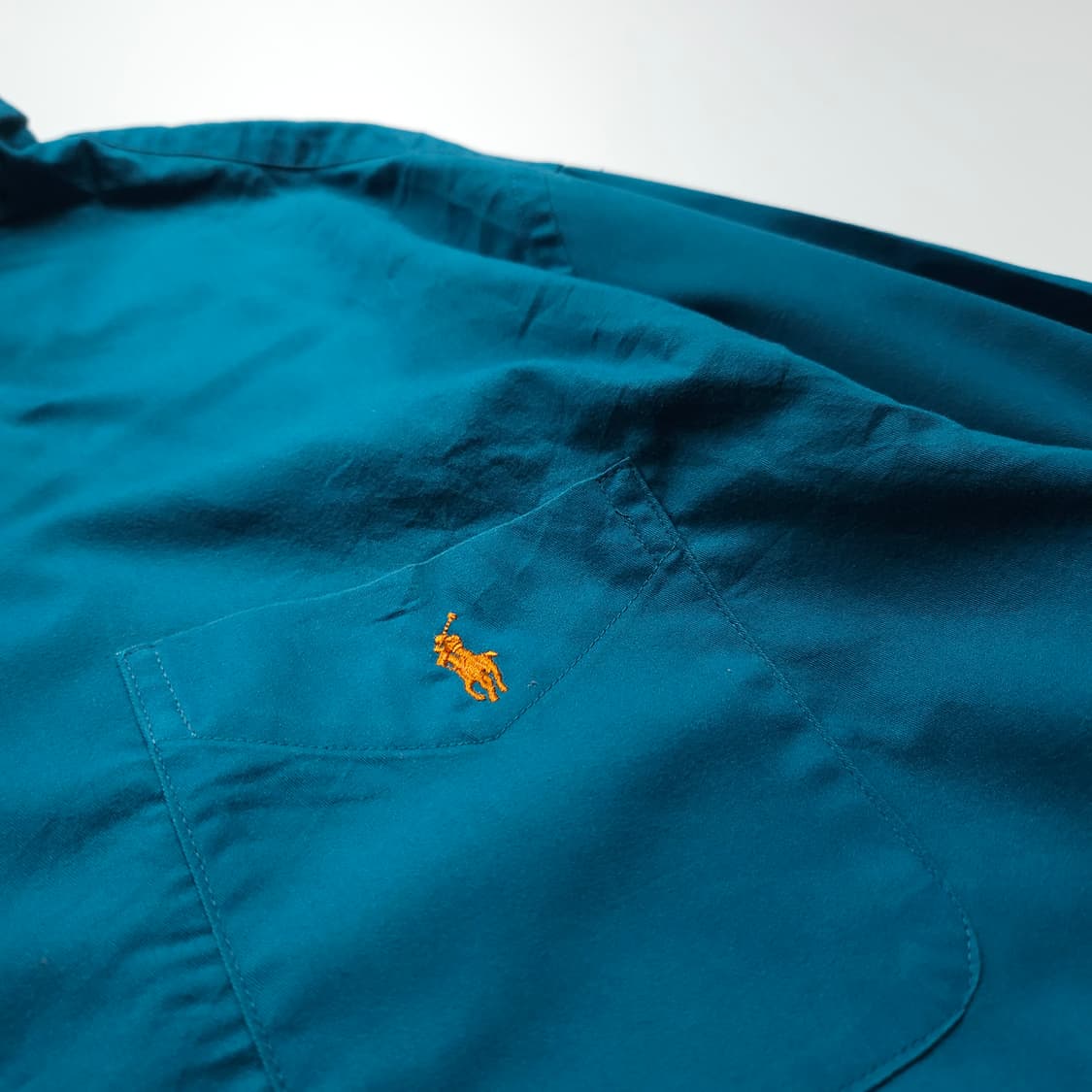 폴로 랄프로렌 포니 로고 미니멀 솔리드 오버핏 셔츠 (XXL) 상품이미지3